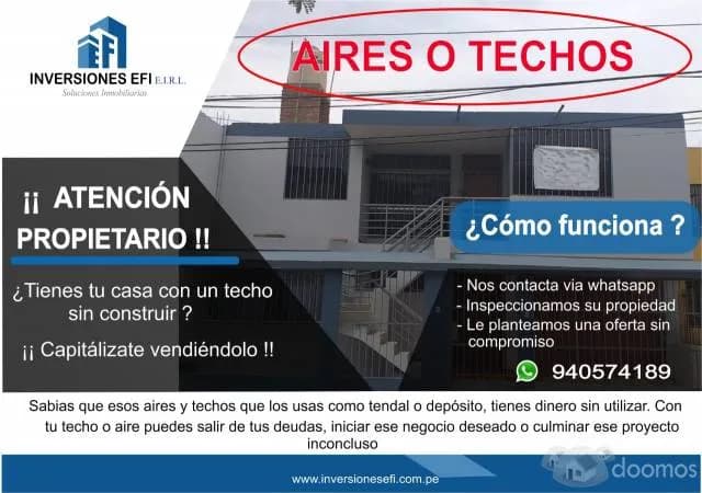 COMPRO AIRES, TECHOS O AZOTEAS - 1