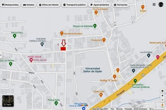 Venta Terreno doble Frente en Pimentel Chiclayo - 1