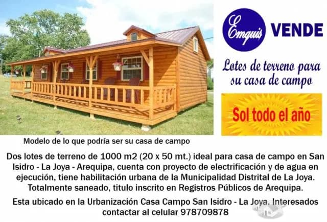 Lote para casa de campo - 1