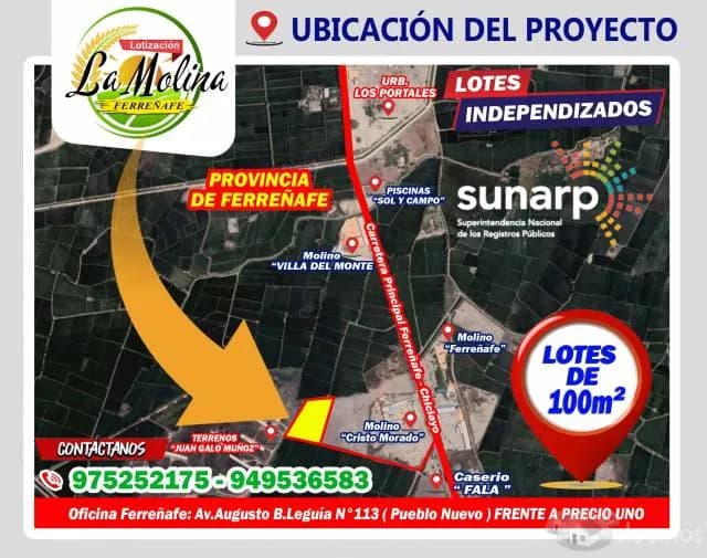 VENDO LOTES INDEPENDIZADOS INSCRITOS EN SUNARP - LA MOLINA - 1