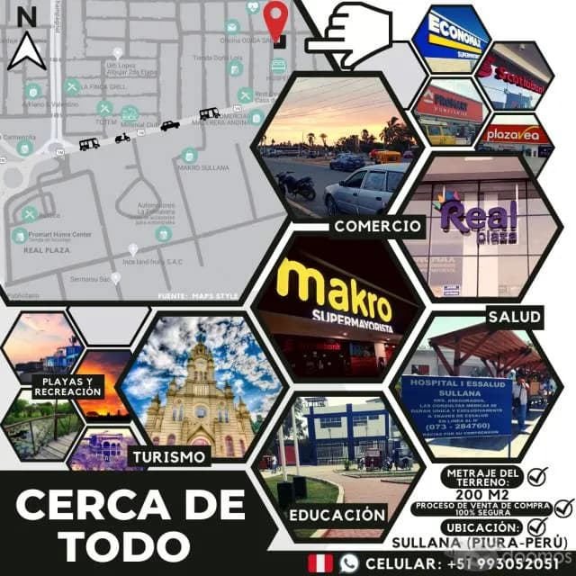 Venta de Terreno en Sullana Piura cerca al Real Plaza y Makro Supermayorista - 1