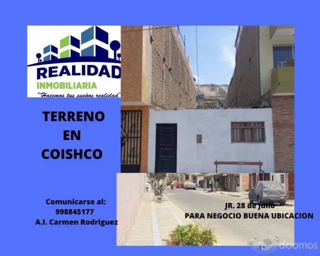 ¡¡¡ BAJO DE PRECIO !!! TERRENO EN VENTA - BUENA UBICACION PARA RESIDENCIA O NEGOCIO - 1