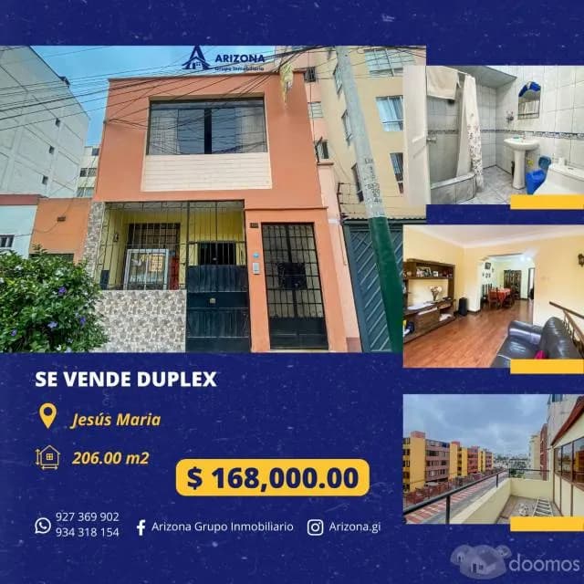 ID. 0046 - DUPLEX EN VENTA - JESÚS MARIA - 1
