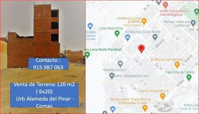 VENTA TERRENO RESIDENCIAL 120 M2 - URB ALAMEDA DEL PINAR COMAS - 1