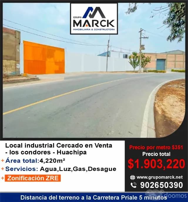 Venta de terrenos en huachipa - 1