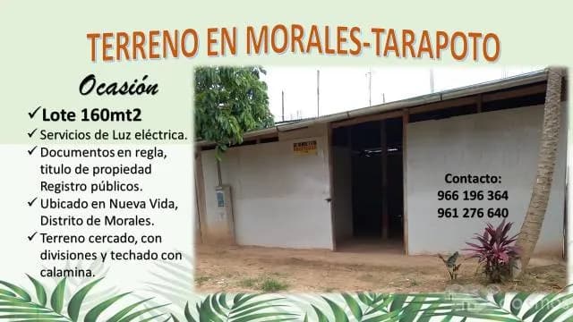 TARAPOTO VENDO LOTE 160mt2, cercado - 1