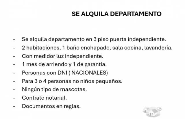 alquiler de departamento - 1