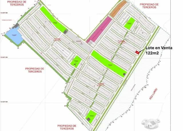 Venta Terreno . Urbanizacion Villa Verde - Pachacamac: 122m2, S/ 150,423 - 1