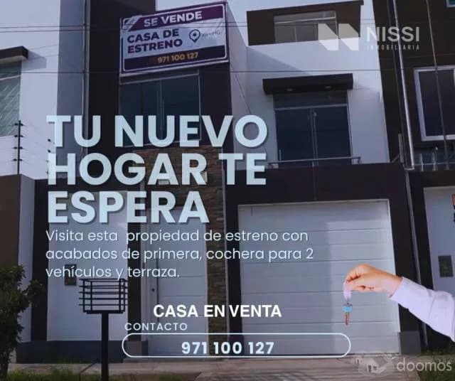 CASA ESTRENO EN VENTA - Los Álamos Nuevo Chimbote | S/.467,000 Soles - 1
