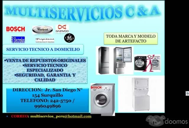 linea blanca- servicio Tecnico - 1