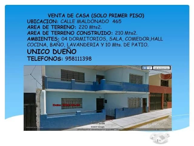 Venta de casa solo primer piso, precio Imbox - 1