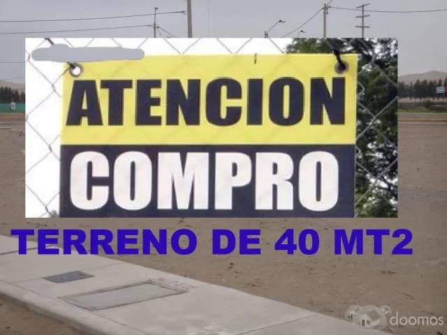 TERRENO DE 40 METROS CUADRADOS PARA COMPRAR - 1