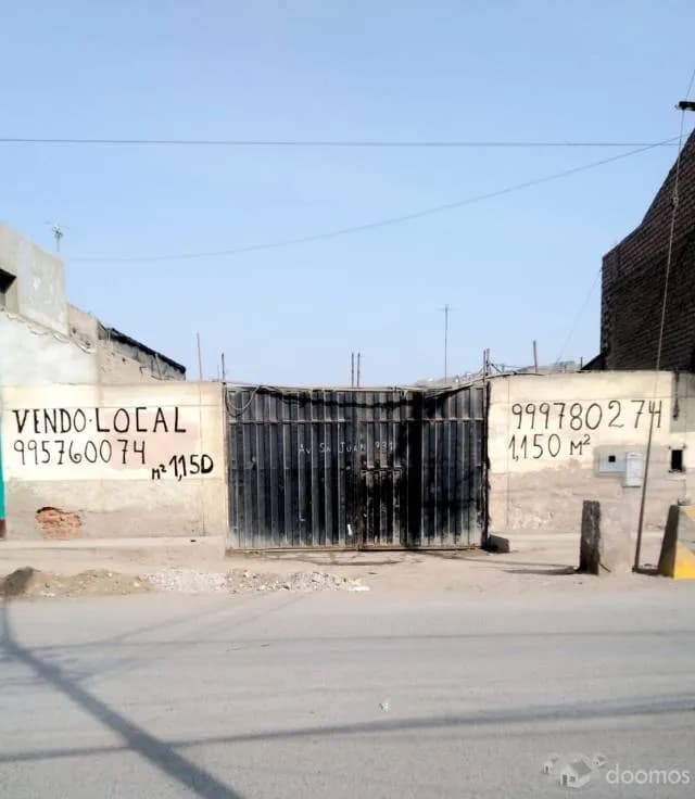 1139 m² – OPORTUNIDAD! VENDO LOCAL COMERCIAL en AV. SAN JUAN - PUENTE PIEDRA - 1