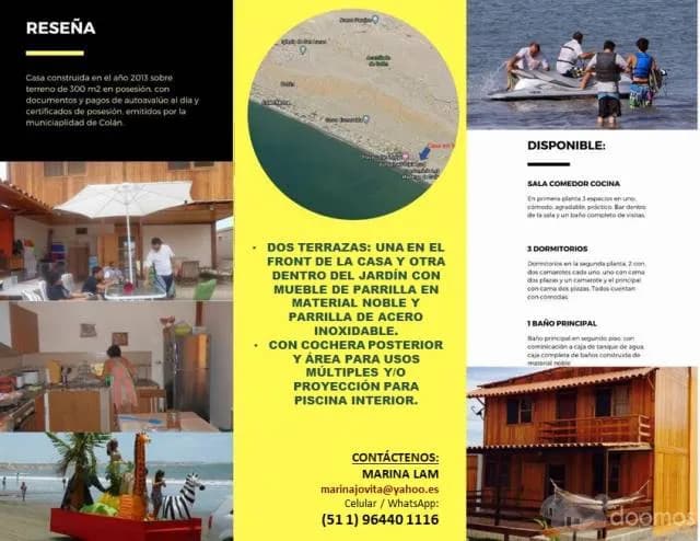 CASA DE PLAYA (COLÁN - ZONA SUR, PIURA - PERÚ), A 100 METROS DE COLAN LODGE - 1