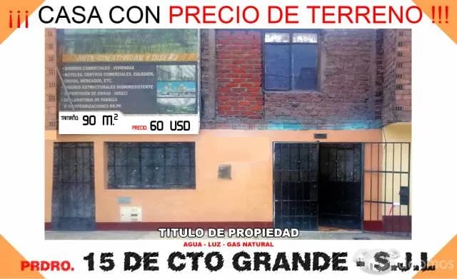 REMATE CASA A PRECIO DE TERRENO - 1