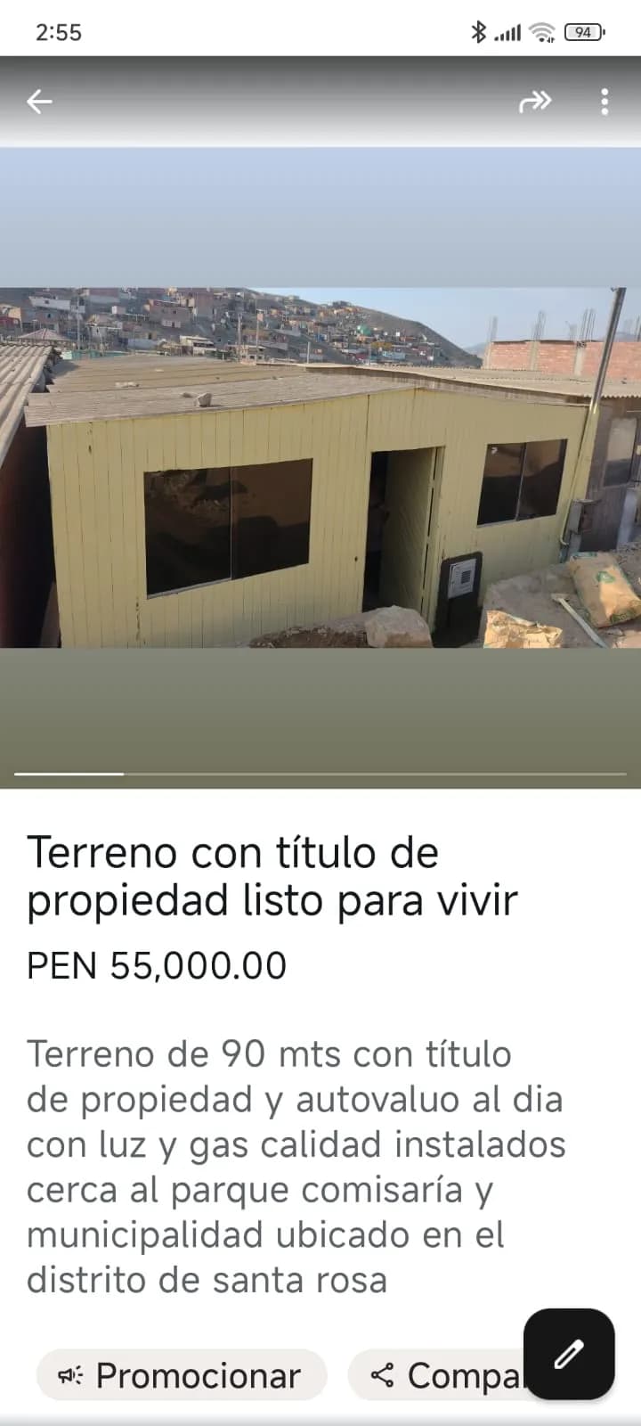 TERRENO CON TITULO DE PROPIEDAD LISTO PARA VIVIR - 1
