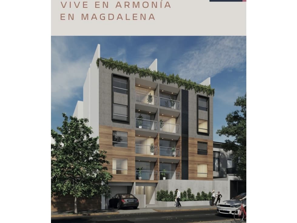 VENDO DEPARTAMENTO ESTRENO, VISTA DE CALLE EN MAGDALENA - 1