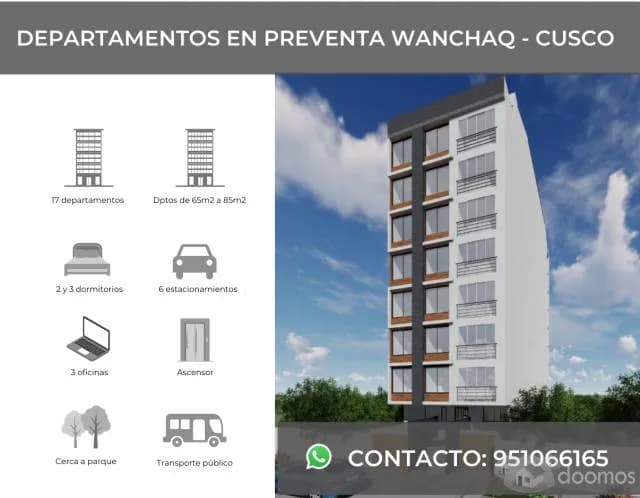 PREVENTA DEPARTAMENTOS URBANIZACIÓN MATEO PUMACAHUA - CUSCO - 1