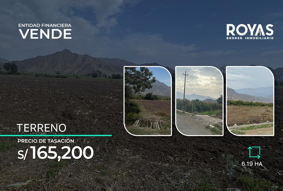 ENTIDAD FINANCIERA Vende Terreno Agricola de 6.19HA en Viru - 1040 - 1