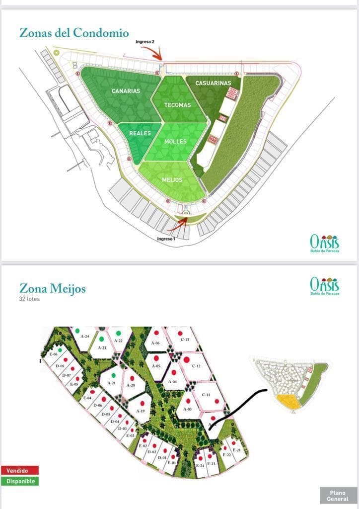 Oportunidad REMATO US4 130,000 Terreno en la Fila A - CONDOMINIO OASIS Bahia de PARACAS 635m2 - 1