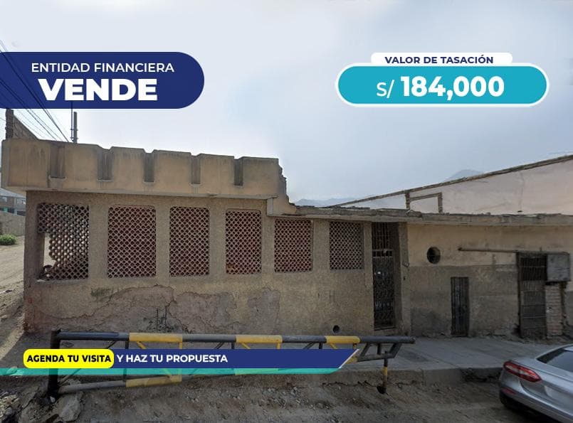 ENTIDAD FINANCIERA LIQUIDA Casa como terreno en Collique - Comas - 1234 - 1