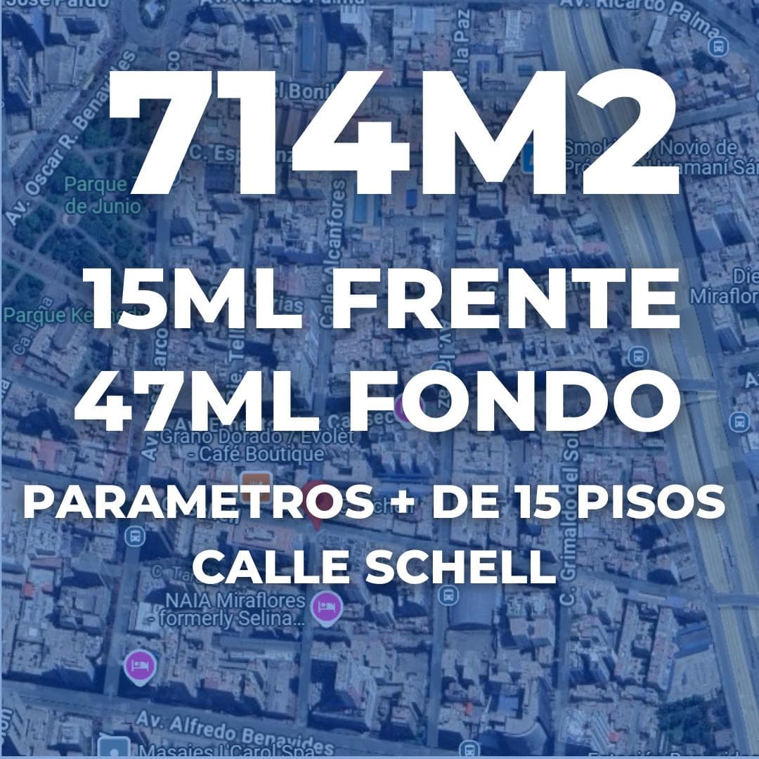 VENTA Terreno en Ubicación Estratégica–Calle Schell, entre la Avenida Arequipa y Vía Expresa - 1