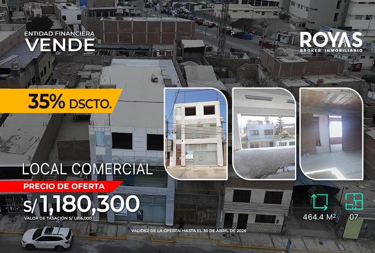 Venta- Local comercial -Calle Grau altura de la Panamericana Sur, Zona Chincha Alta - 1252 - 1