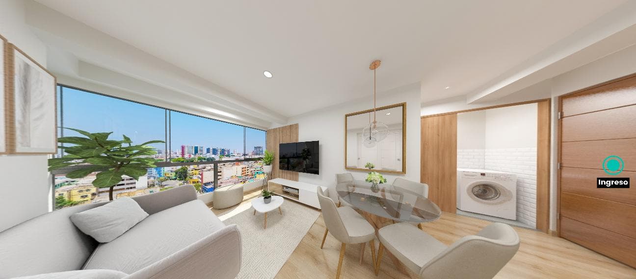 VENDO MODERNO DEPARTAMENTO DE ESTRENO 2 DORMITORIOS EN SAN MIGUEL - 1