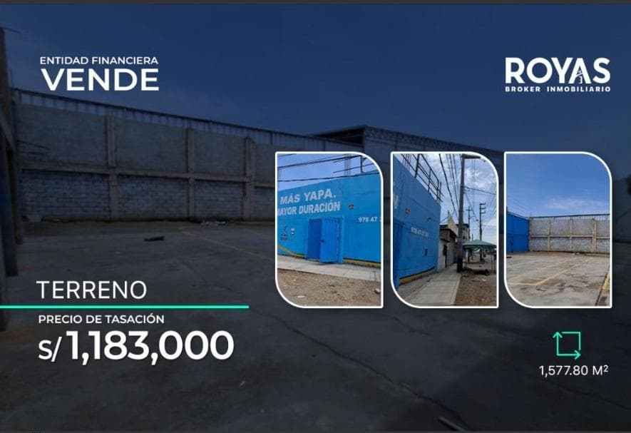 ENTIDAD FINANCIERA Vende Terreno Comercial Cercado - Chepen - 1286 - 1