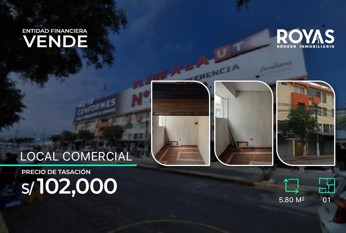 ENTIDAD FINANCIERA Vende Stand Comercial en CC Zona Franca - Trujillo - 1293 - 1