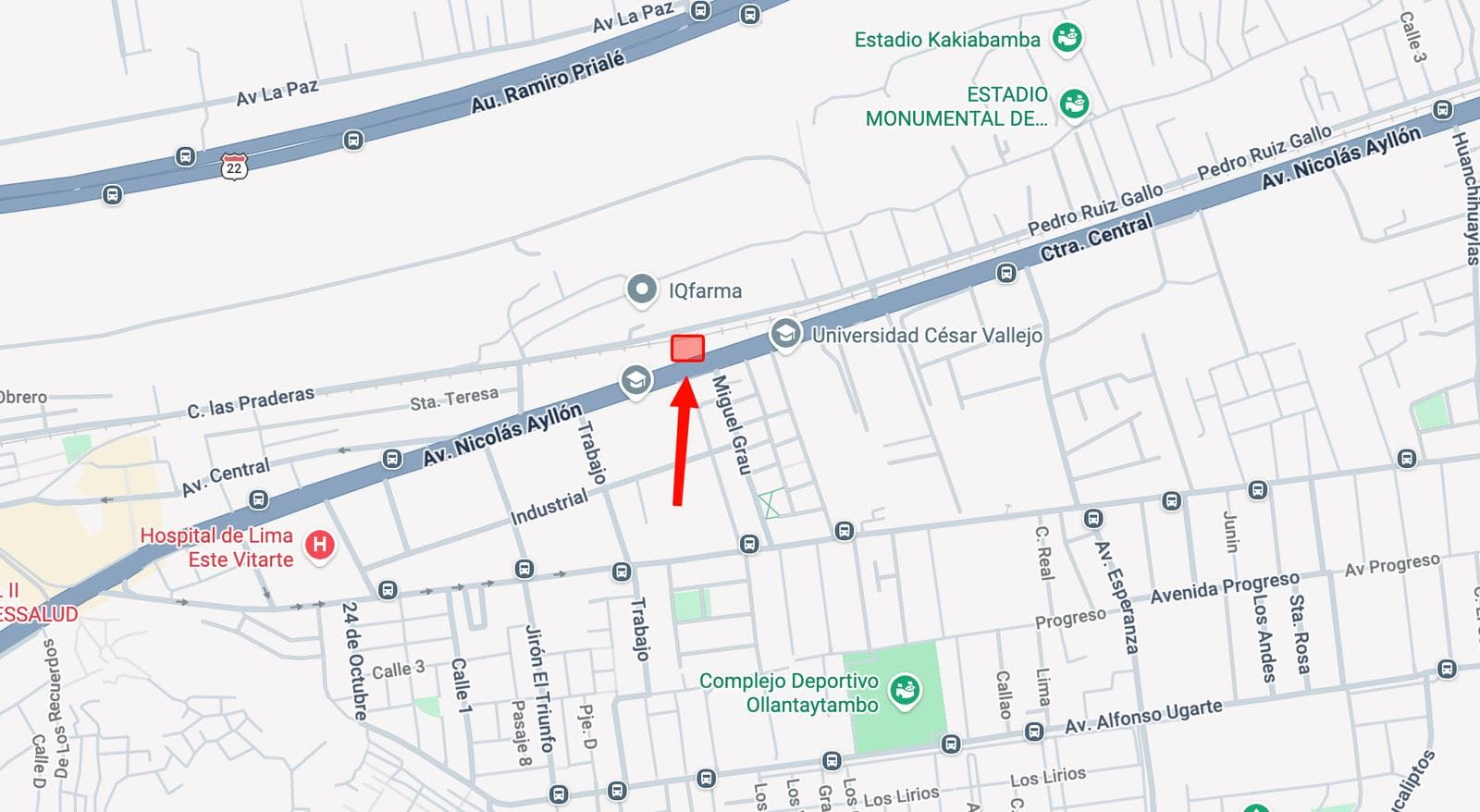 566 m² EN CARRETERA CENTRAL | DOBLE FRENTE | OPCIÓN 2,066 m² - 1