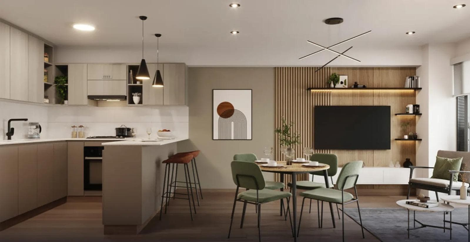 Depa en venta de 1 dormitorio con estudio en Santa Catalina limite con San Isidro y San Borja - 1