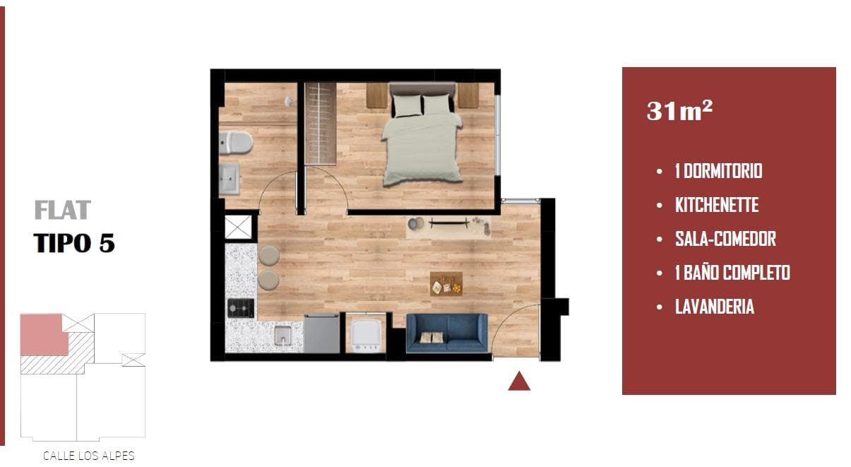 VENTA DE DEPARTAMENTO EN SURQUILLO DE 33 M2 - 1