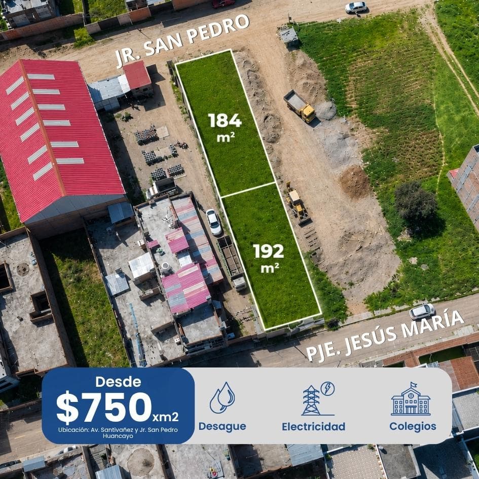 Terreno en venta en Huancayo (Psje. Jesus Maria) PROPIEDAD - 1